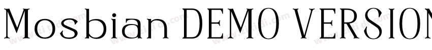 Mosbian DEMO VERSION字体转换